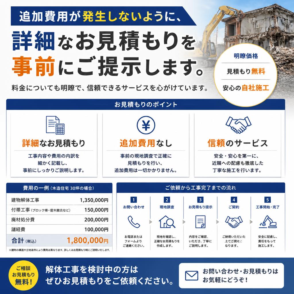 お見積もりは無料！透明性のある料金プラン