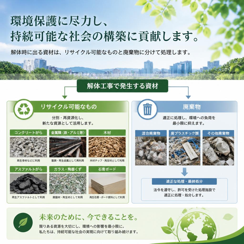 環境に配慮したリサイクルの取り組み