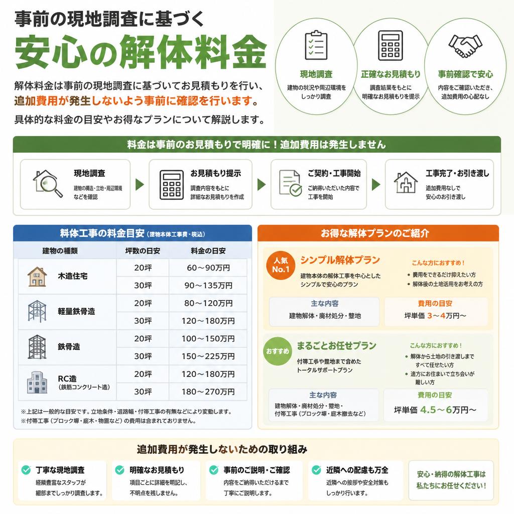 費用についての透明性