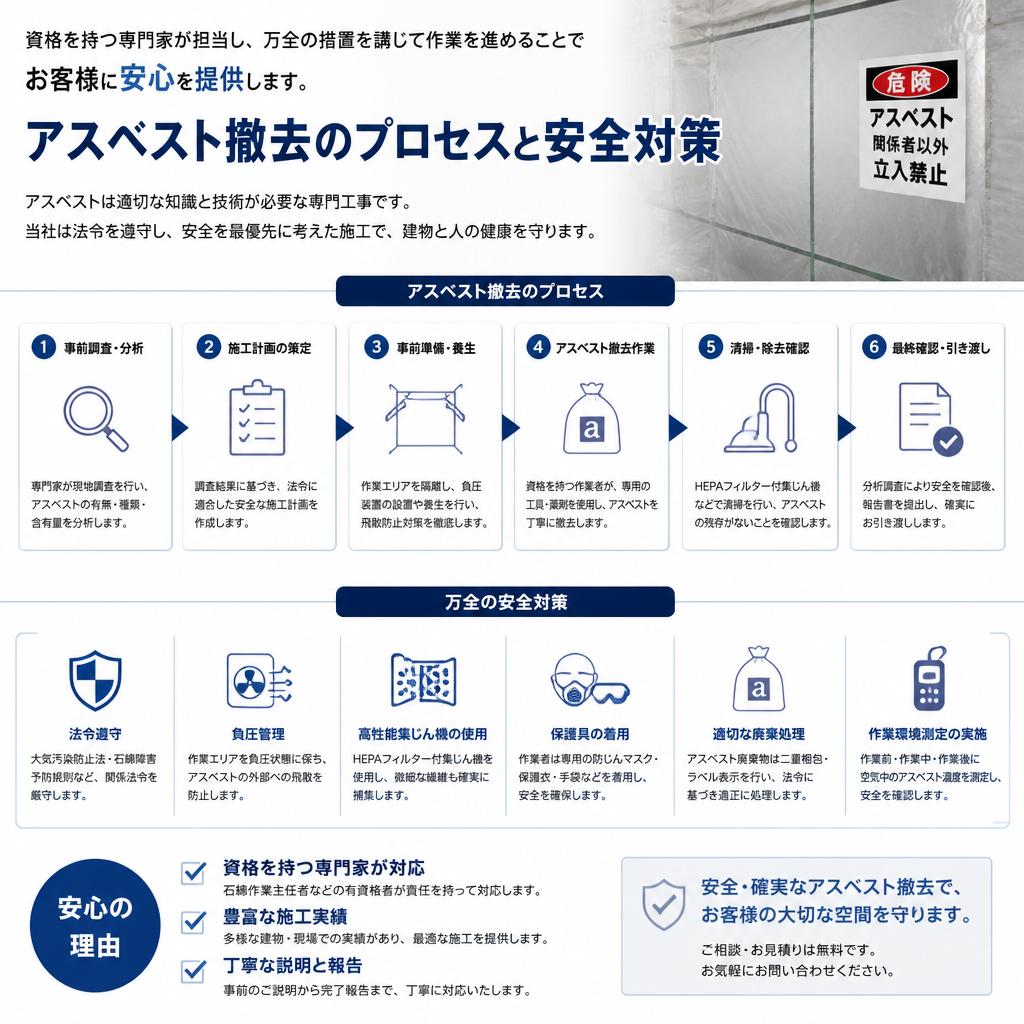 安全なアスベスト撤去