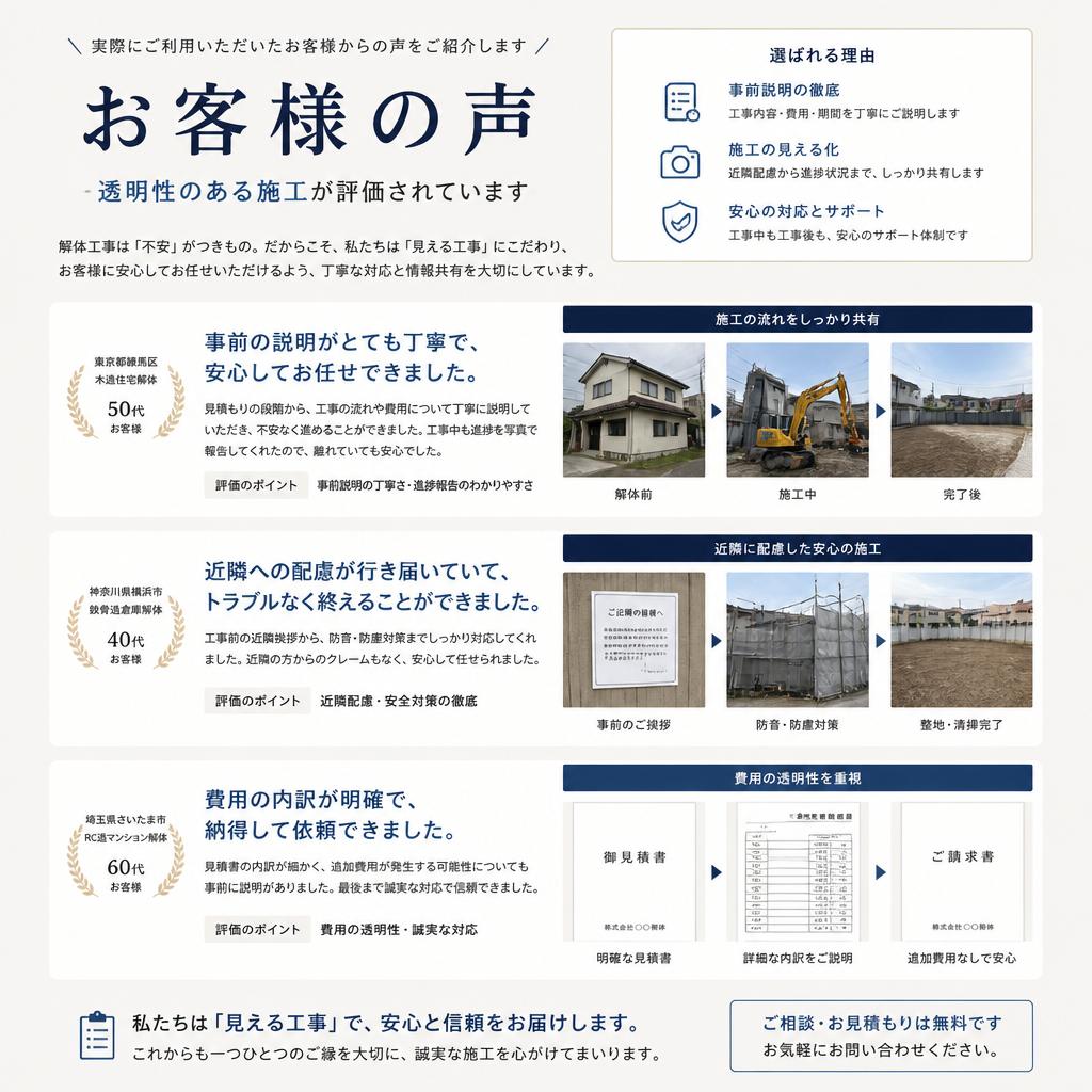 お客様の声