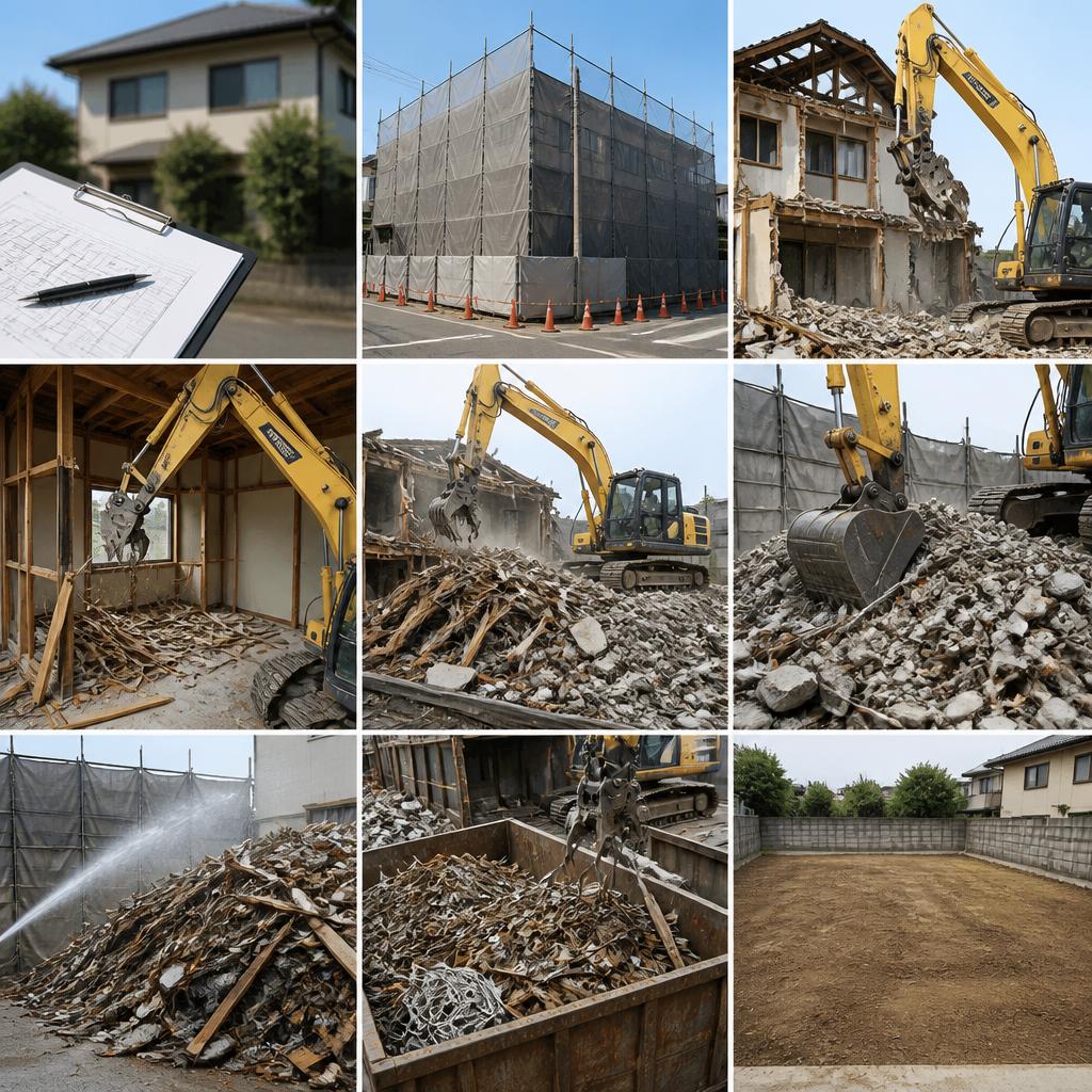木造住宅の解体工事の流れ