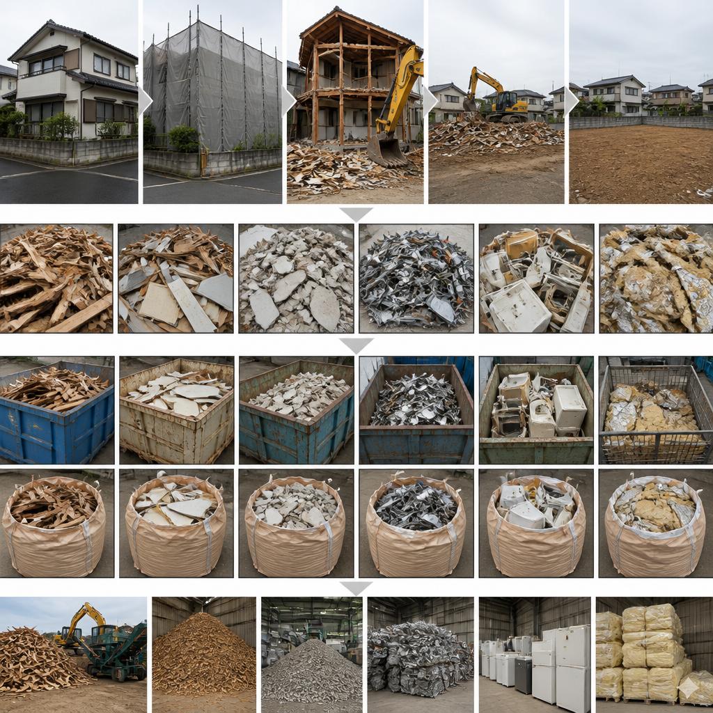 解体工事の流れ