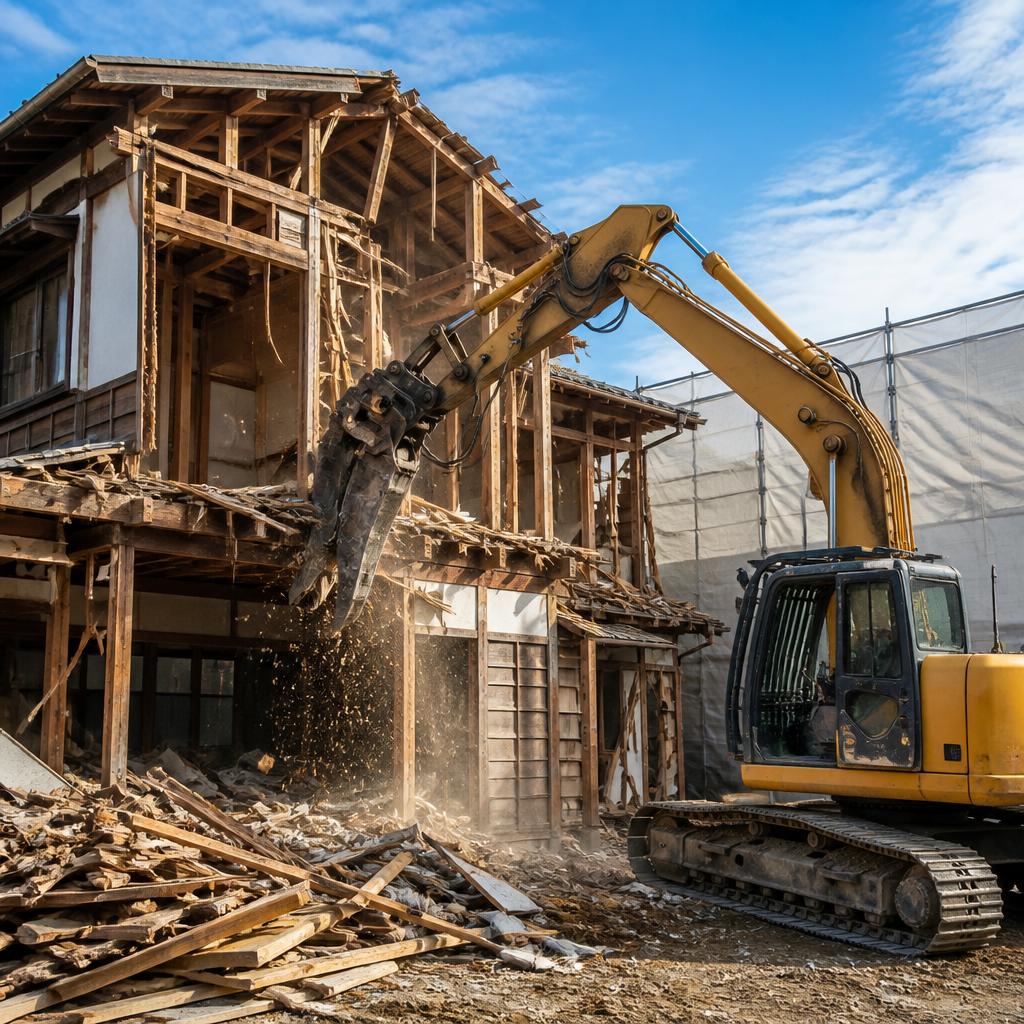 木造住宅の解体はプロにお任せ！安心・安全な施工を提供します