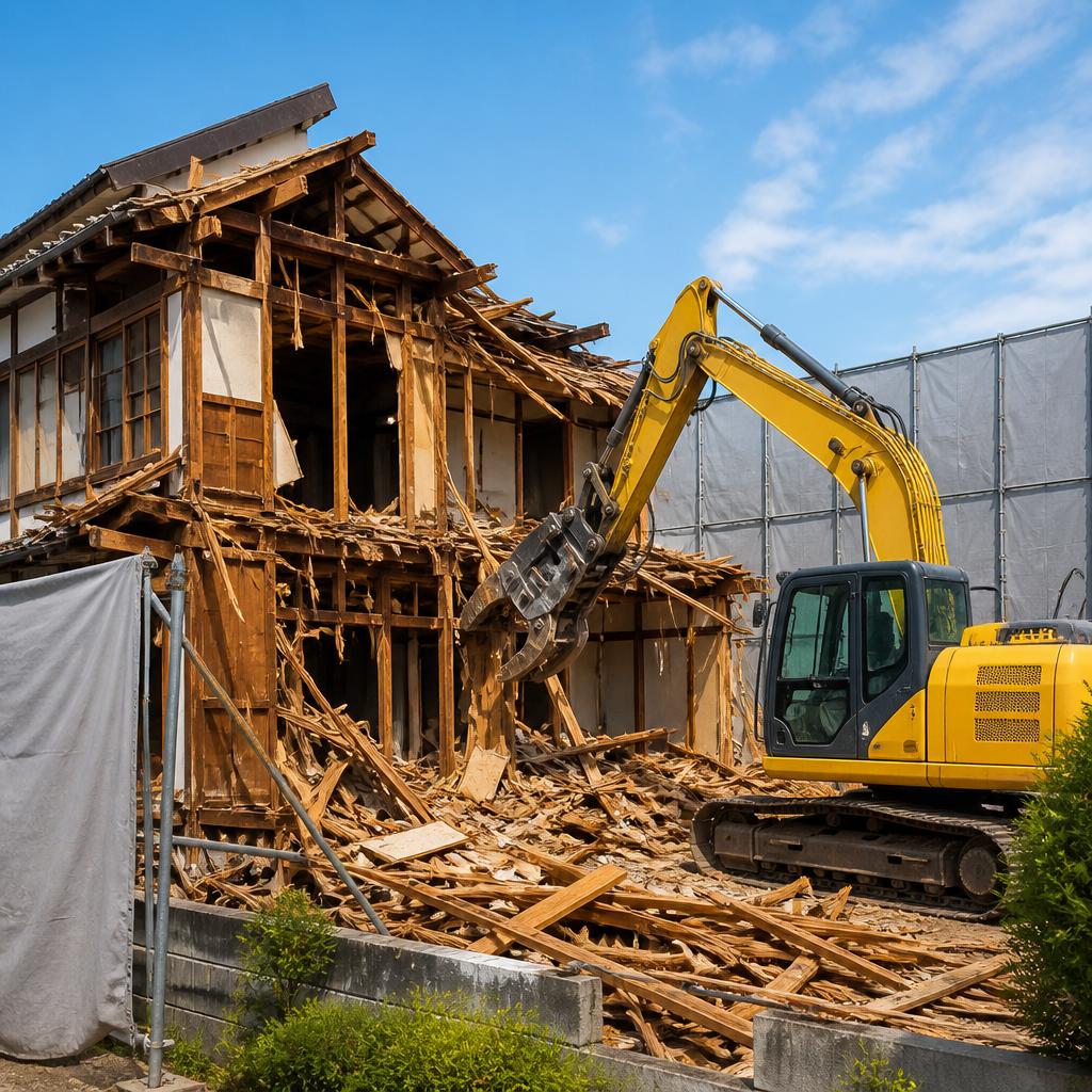 安心・安全に木造家屋の解体を実現します