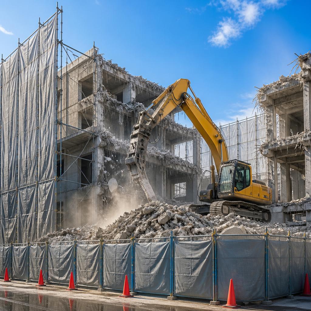 安全第一の解体工事