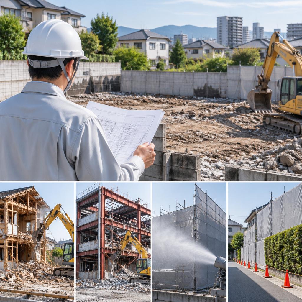 木造も鉄骨も、建物に合わせた解体計画を
