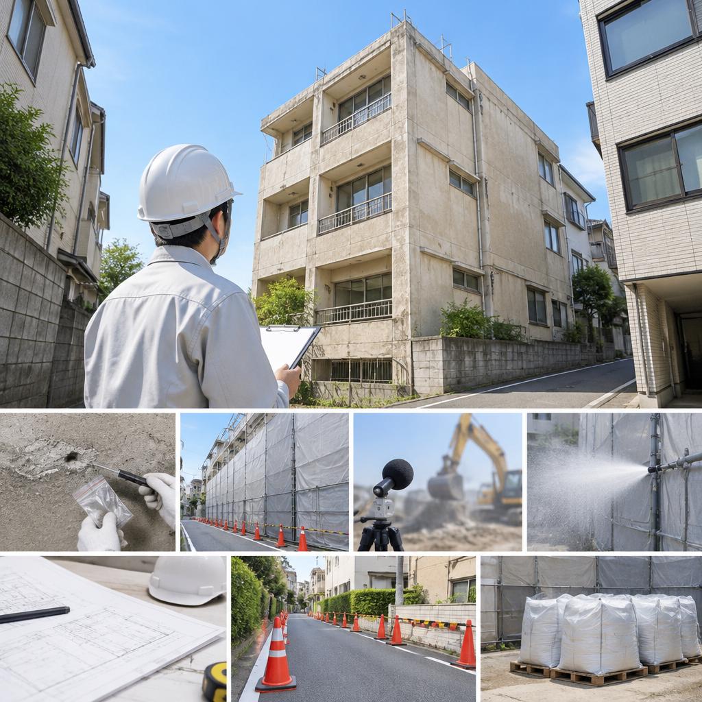 解体依頼の前に確認したい、現地調査と安全対策
