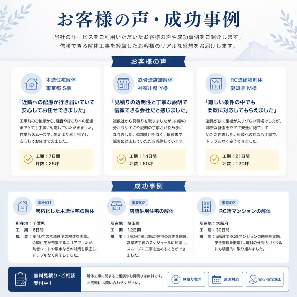 お客様の声
