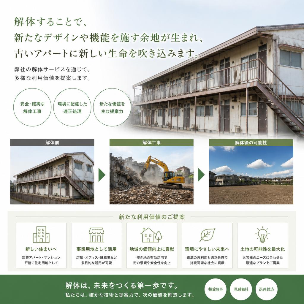 古いアパートの可能性を引き出す