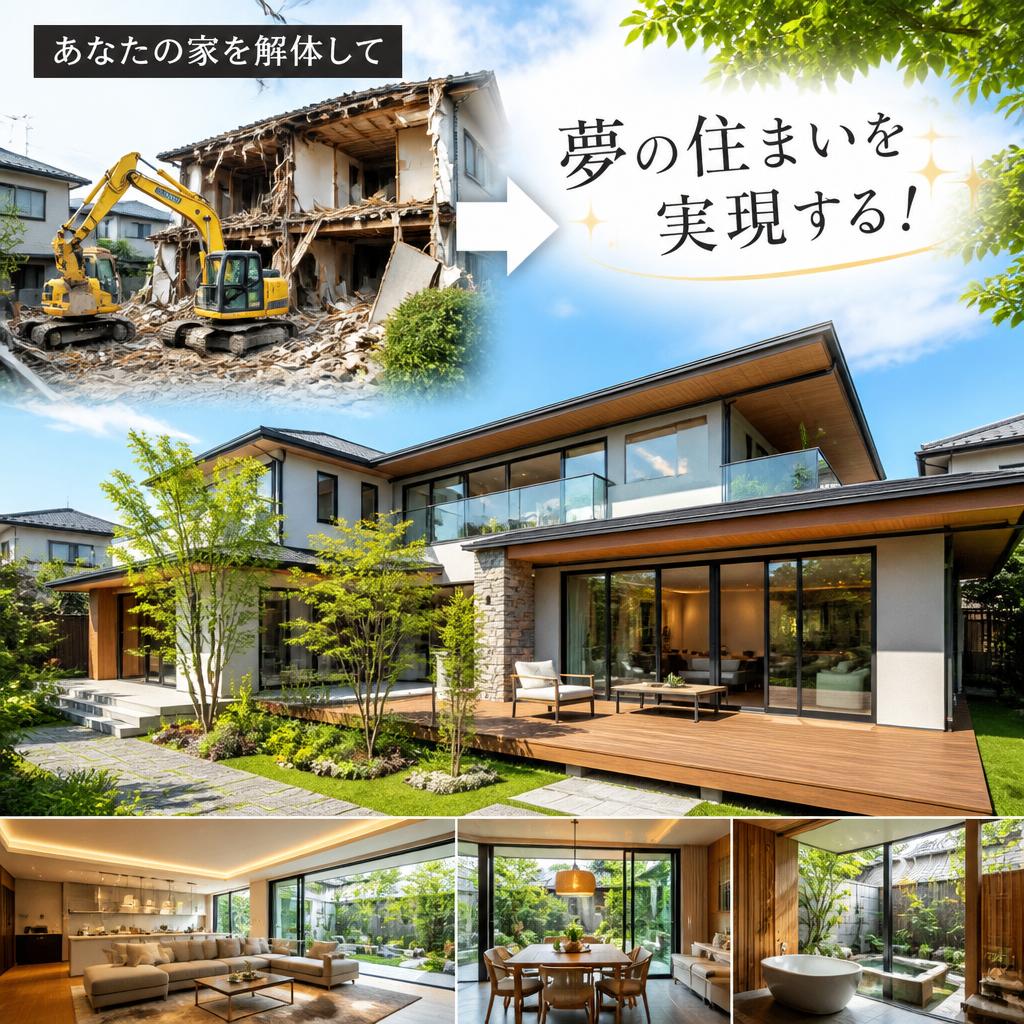 あなたの家を解体して夢の住まいを実現する！