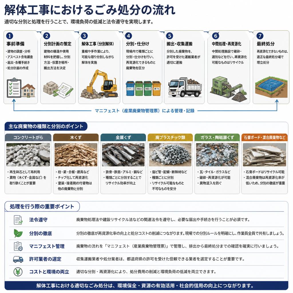 ごみ処分の流れ