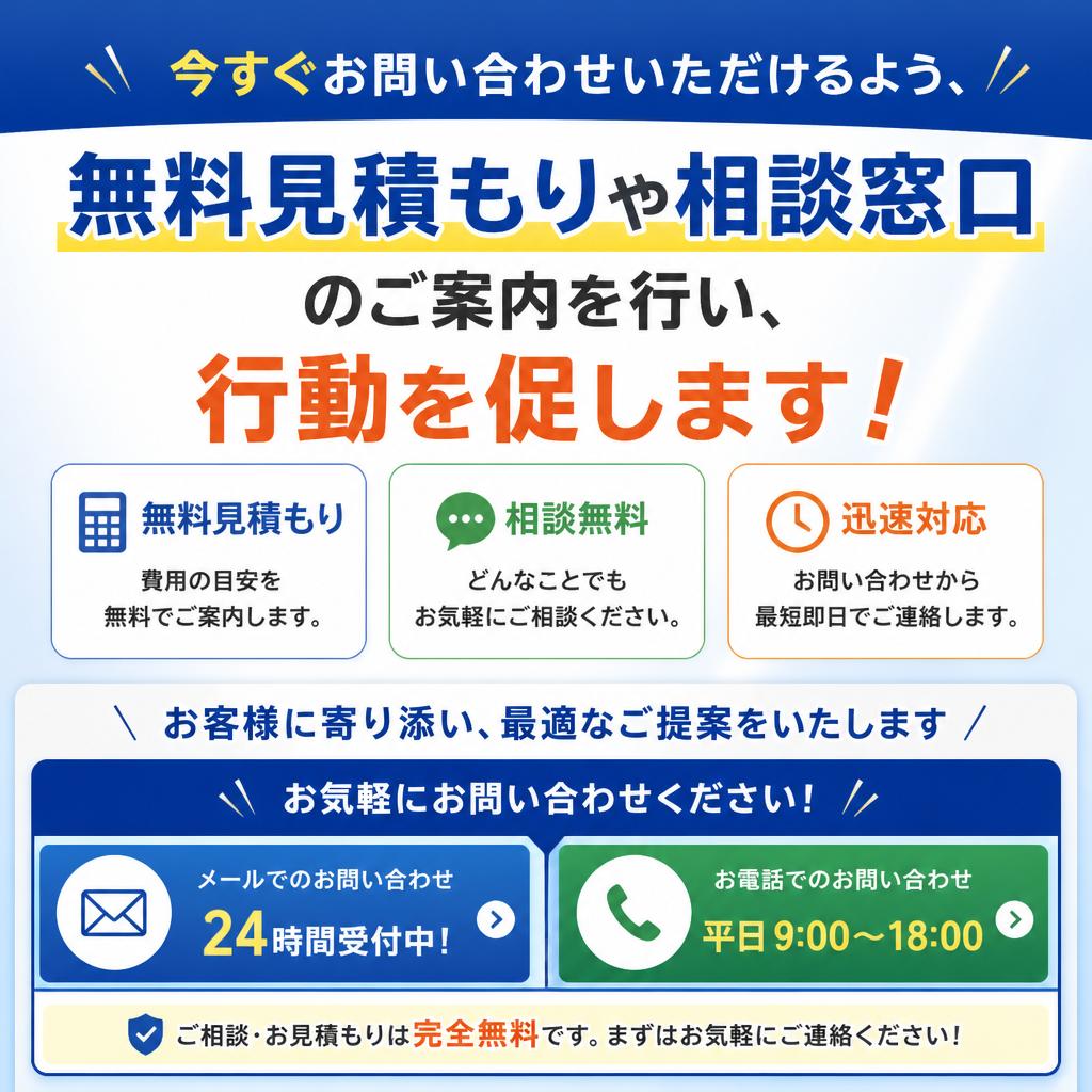 7. お問い合わせ・無料見積もり
