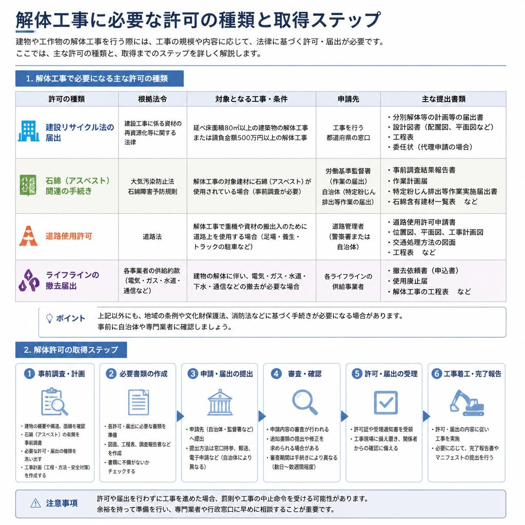 解体許可の取得プロセス