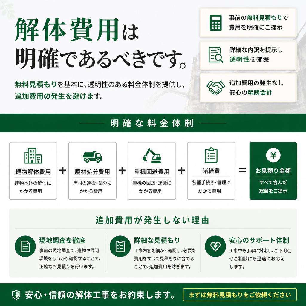 明確な解体費用