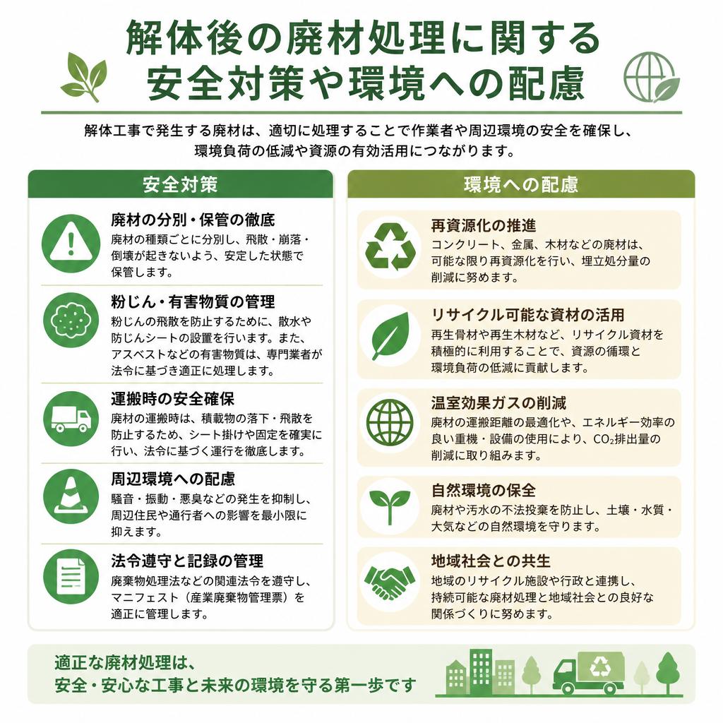 5. 安全な廃材処理の仕組み