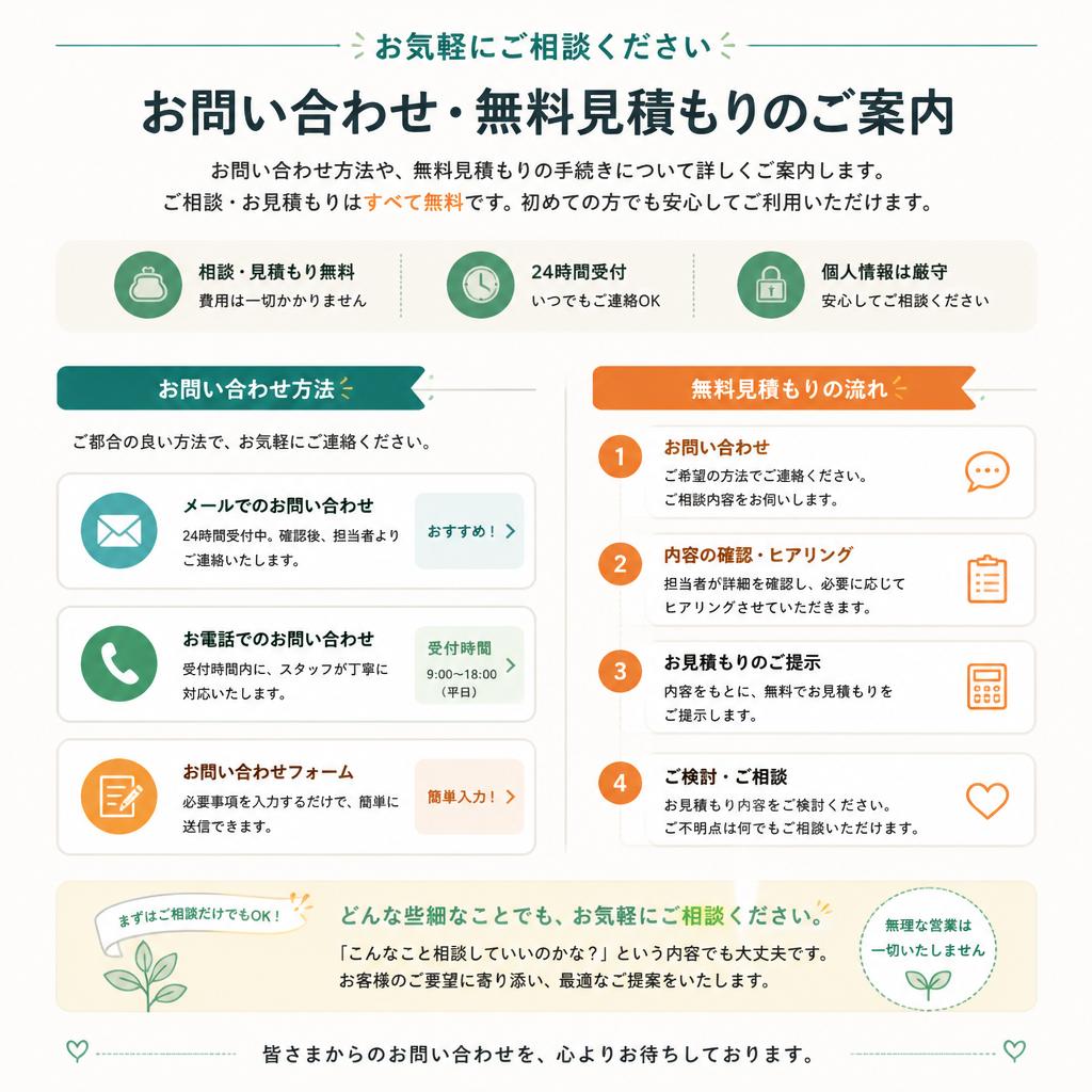 7. まずは無料相談を！