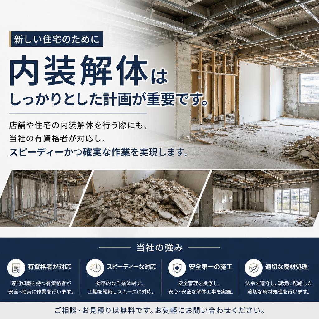 内装解体の重要性