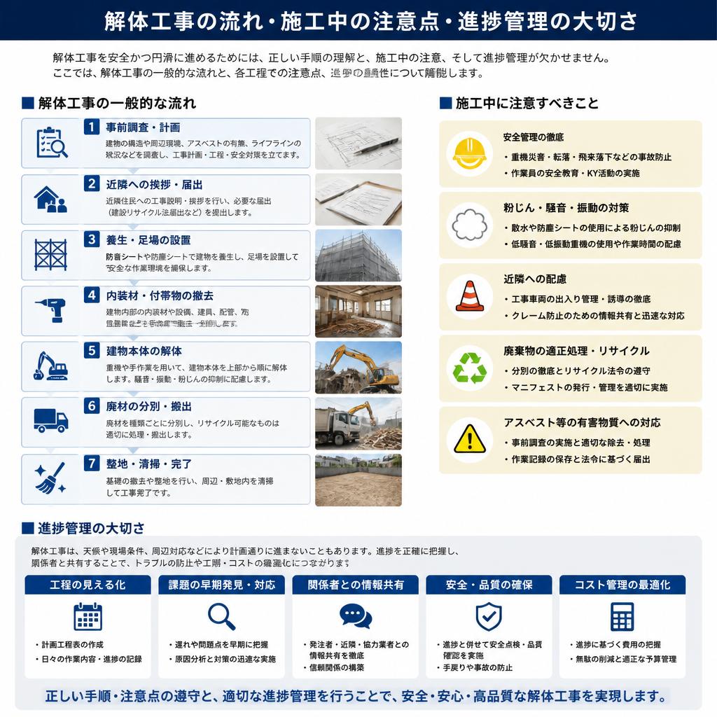 解体工事の流れ