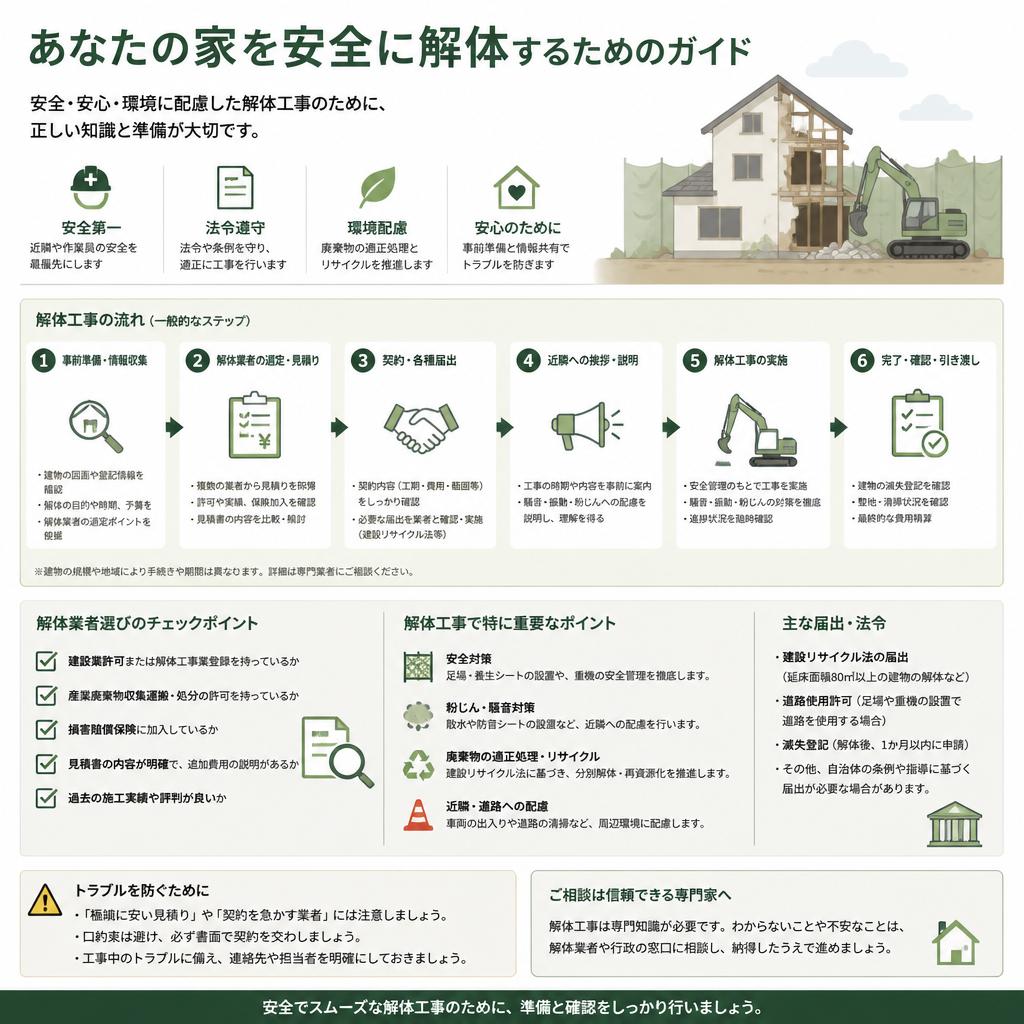 あなたの家を安全に解体するためのガイド