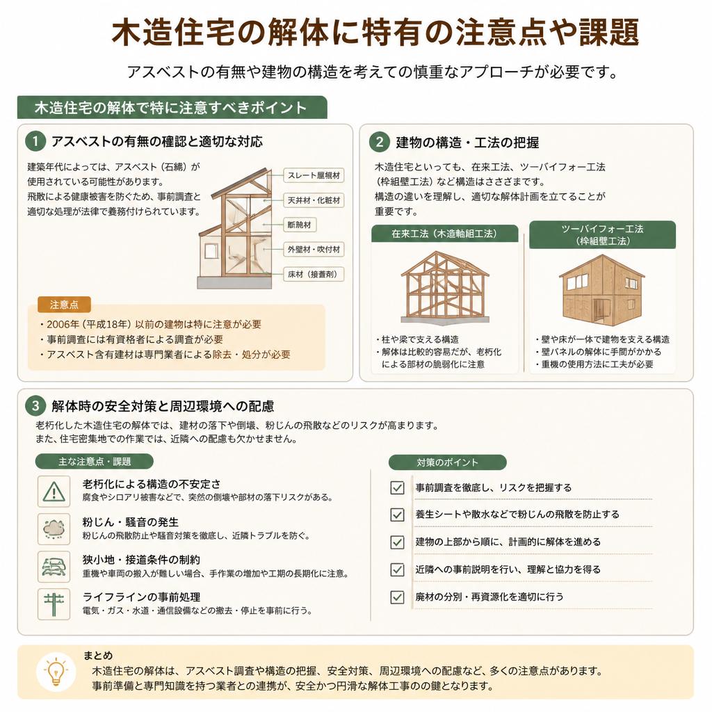 木造住宅における特有の課題