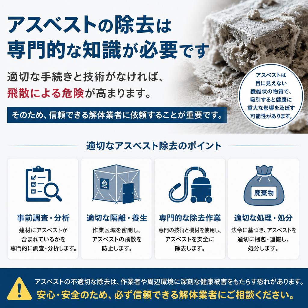 安全なアスベスト除去の重要性