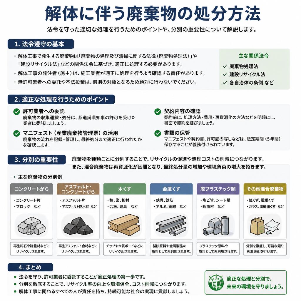 ごみ処分の流れと注意点
