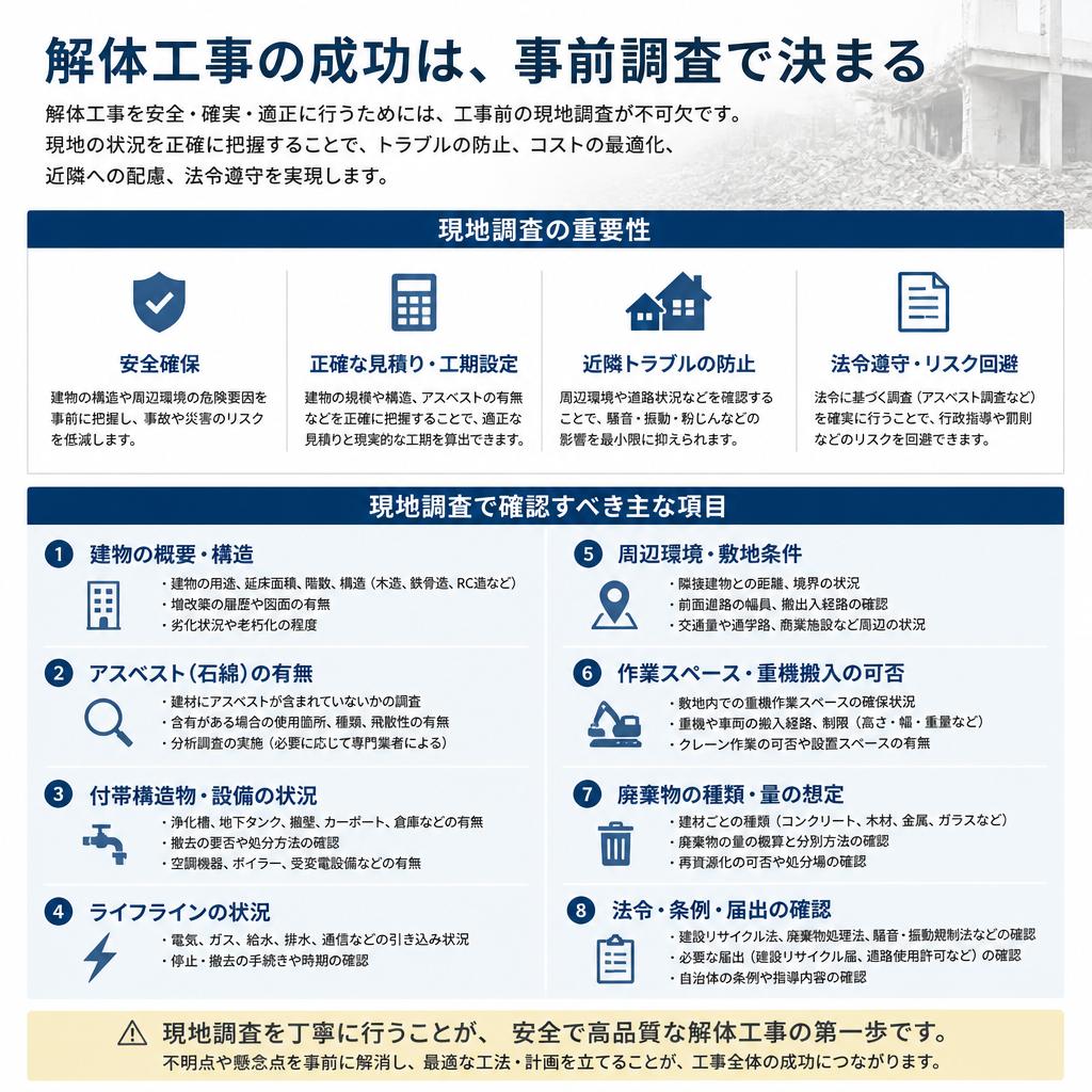 5. 事前調査の重要性と方法