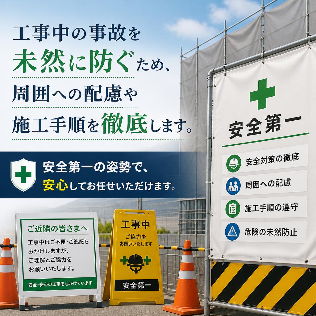 万全の事故防止対策