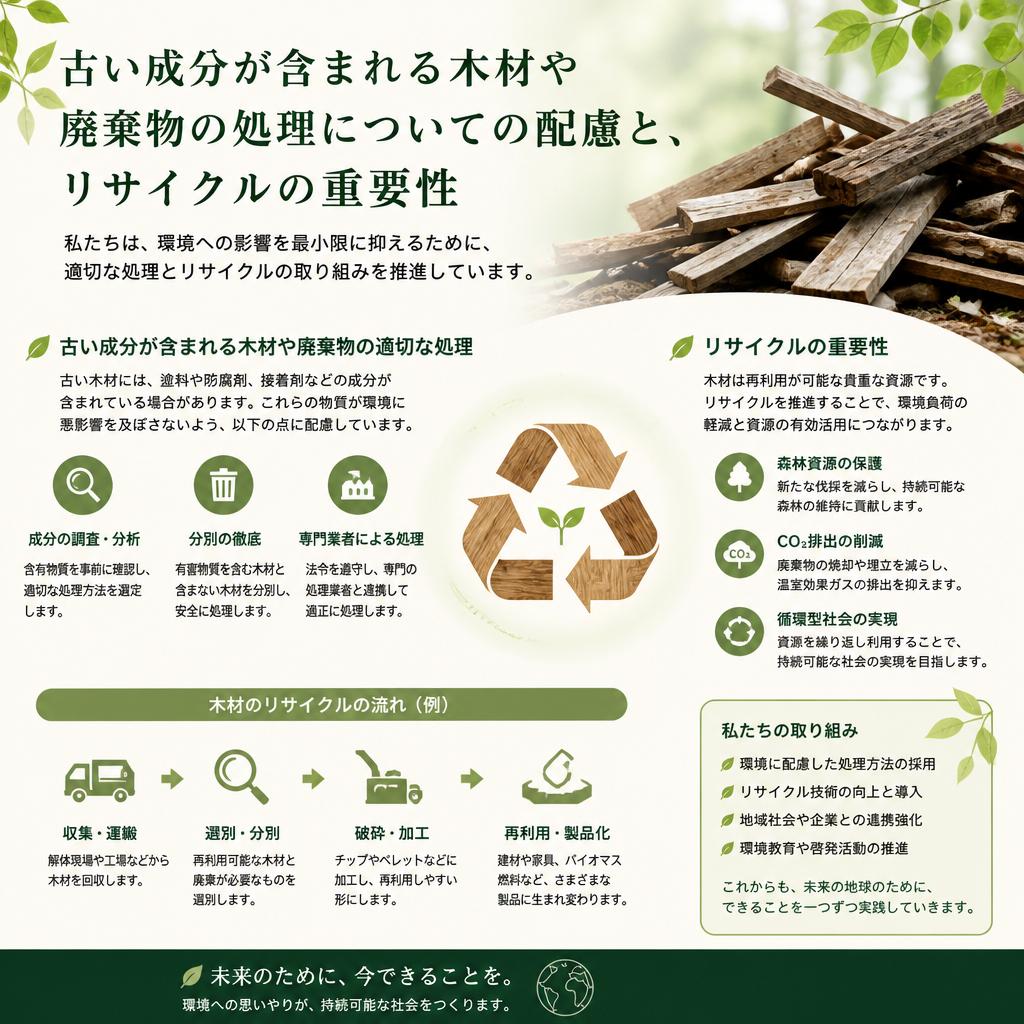 解体後の環境への配慮