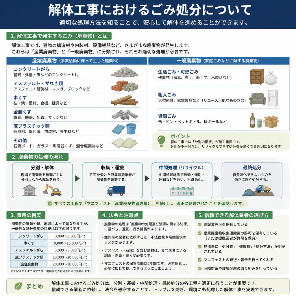 ごみ処分の重要性と手続き