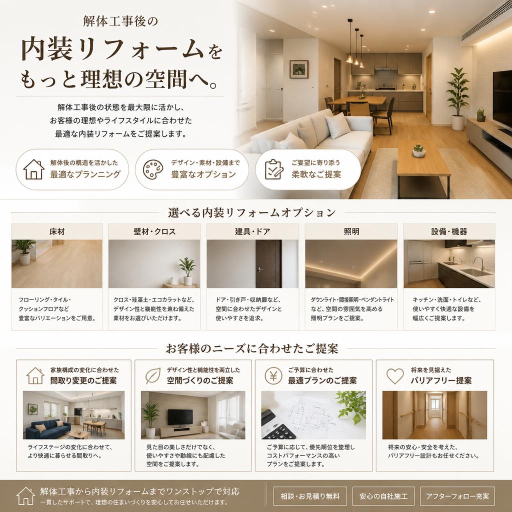 4. 内装リフォームとの連携