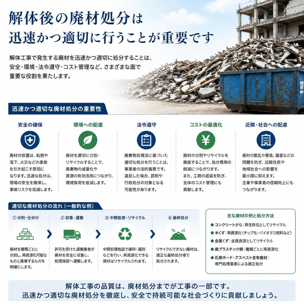 4. 廃材処分の重要性