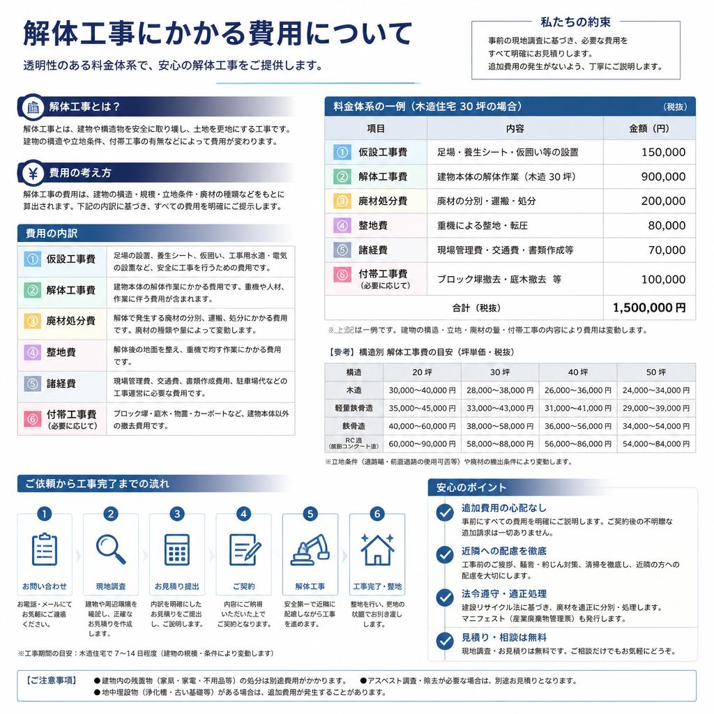 5. 解体費用の明確な説明