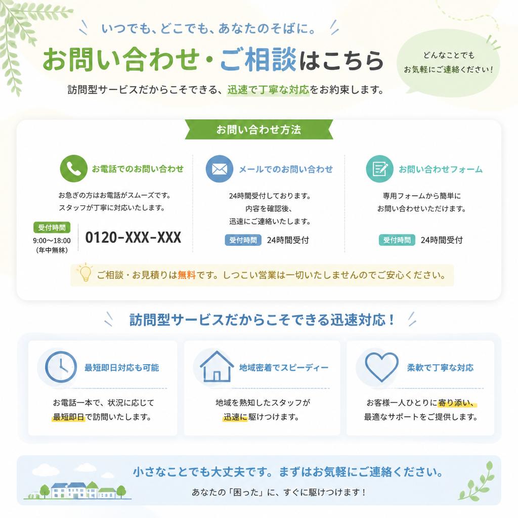 7. お問い合わせで安心の第一歩