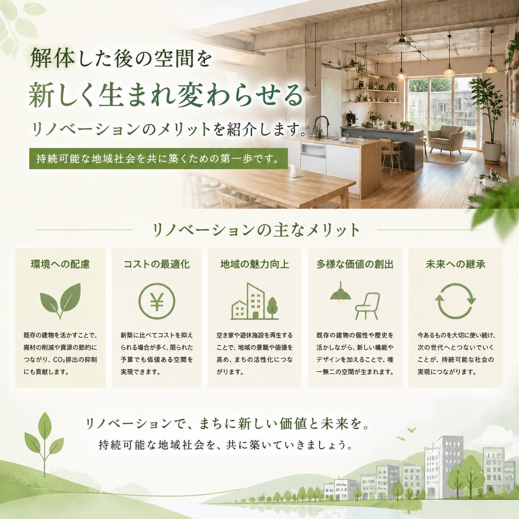 5. リノベーションにおけるメリット