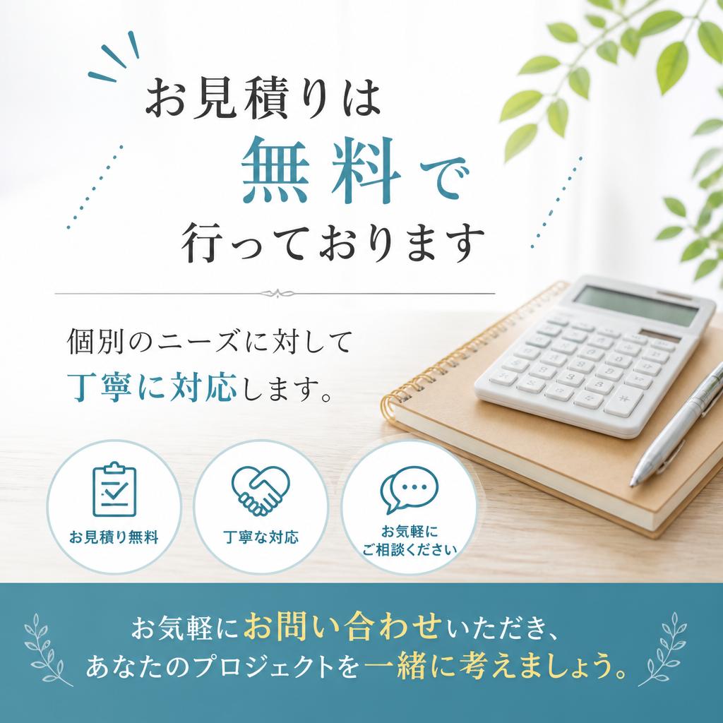 7. 無料相談・お見積りのご案内