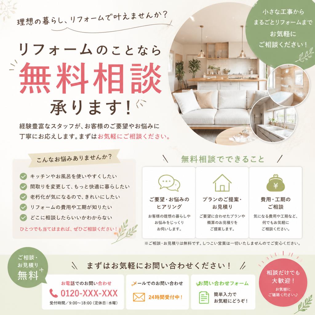 7. 無料相談・お見積りのご案内