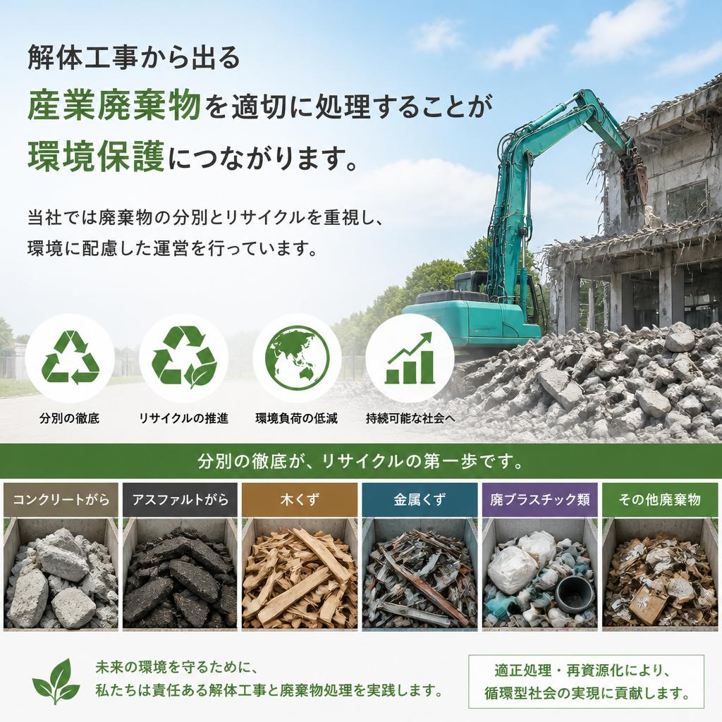 無駄のない産業廃棄物処理の徹底