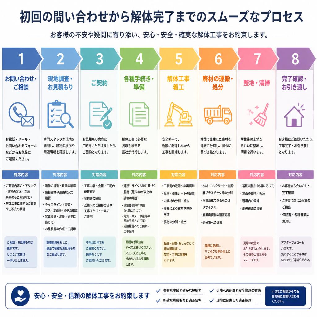 2. 解体依頼の流れ