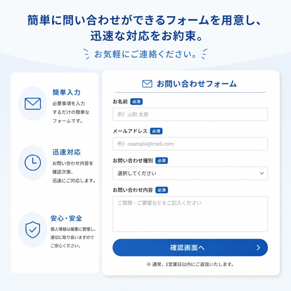 7. お問い合わせはこちらから
