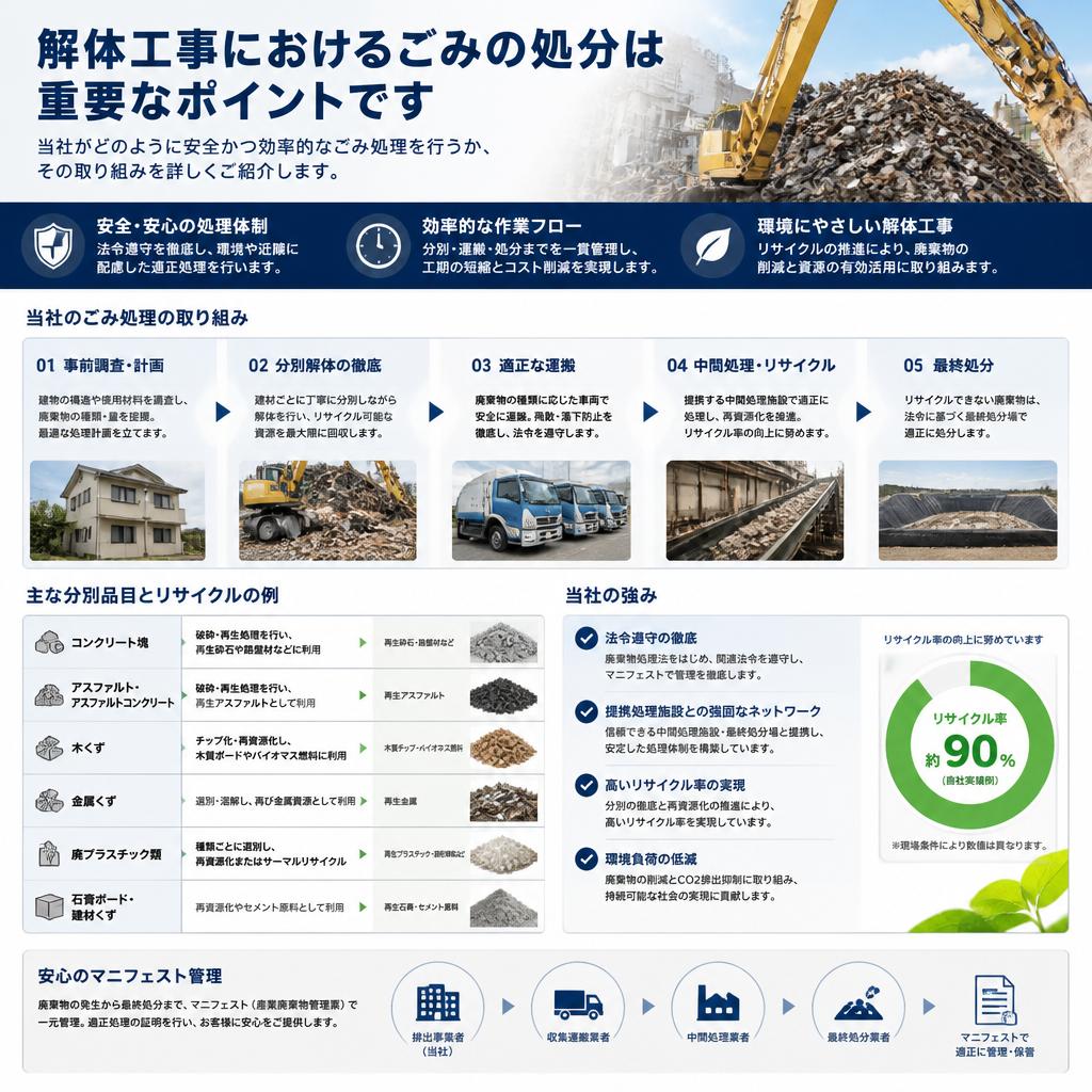 安全で効率的なごみ処分