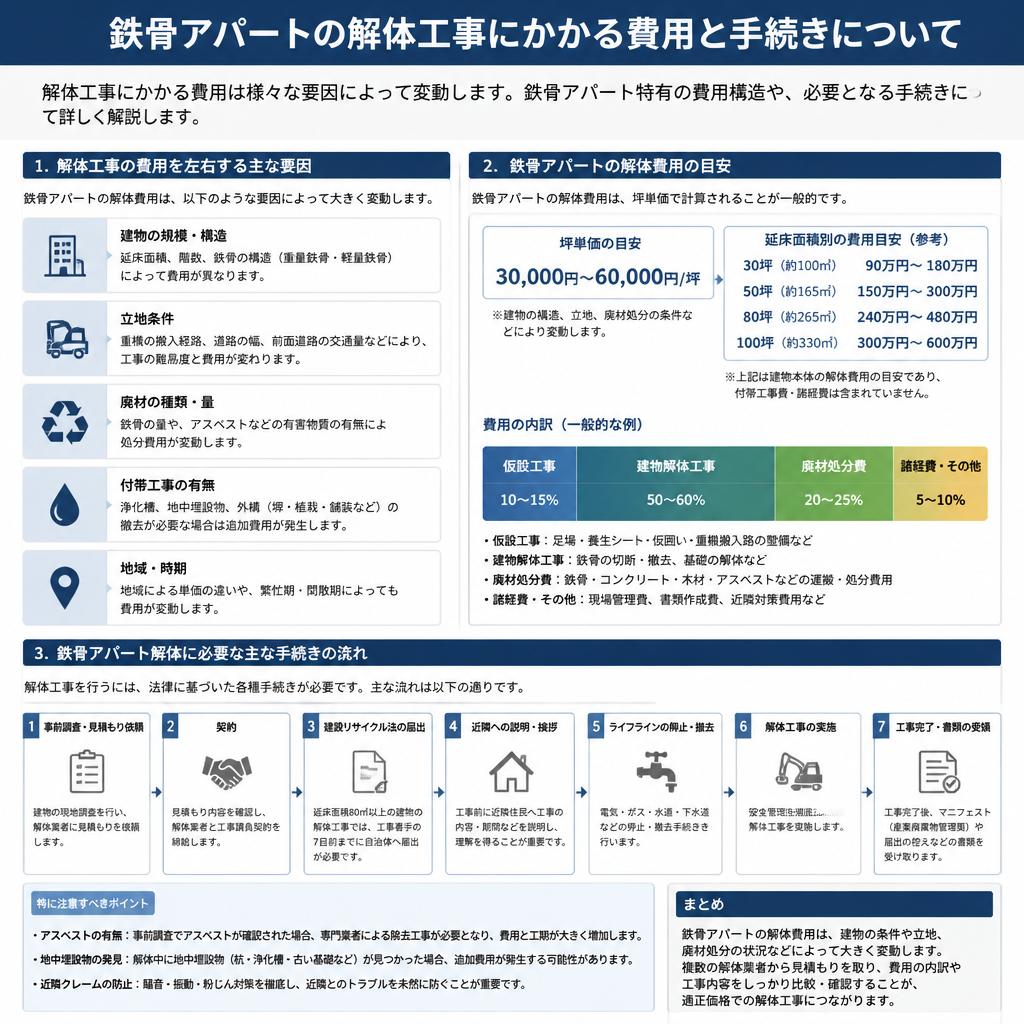 解体費用の要素