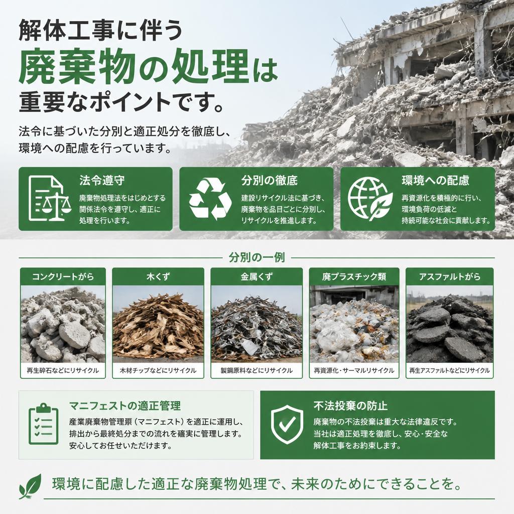 環境に配慮したごみ処分
