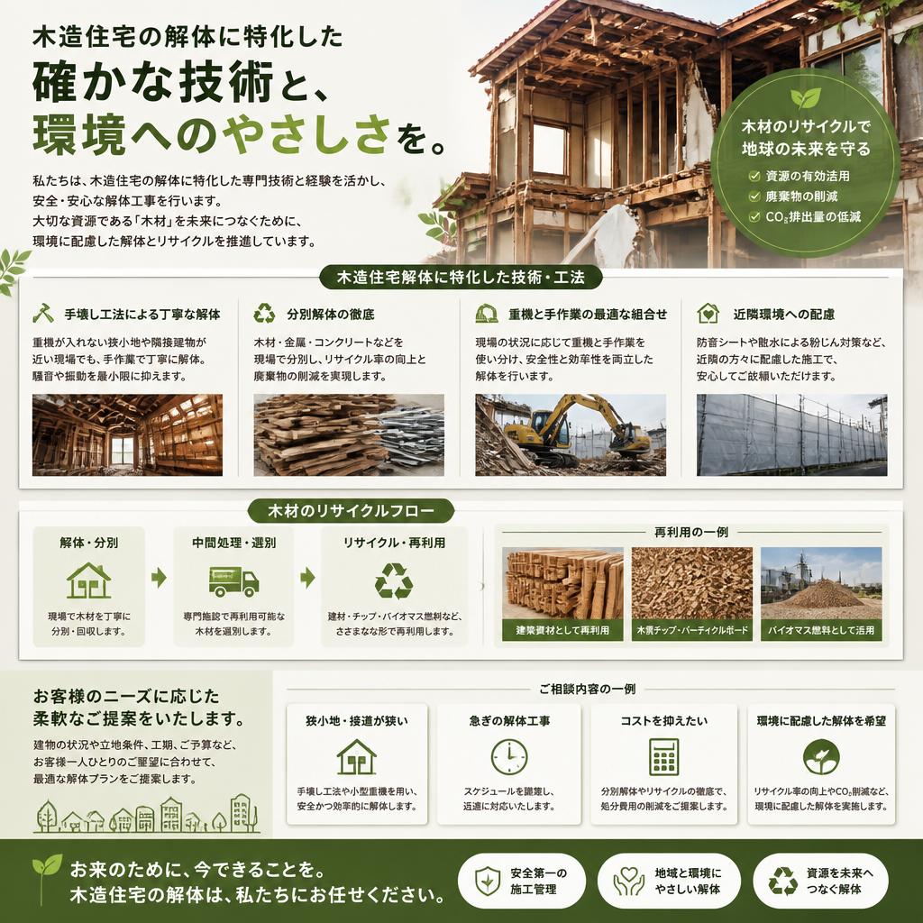 木造住宅の特別な施工