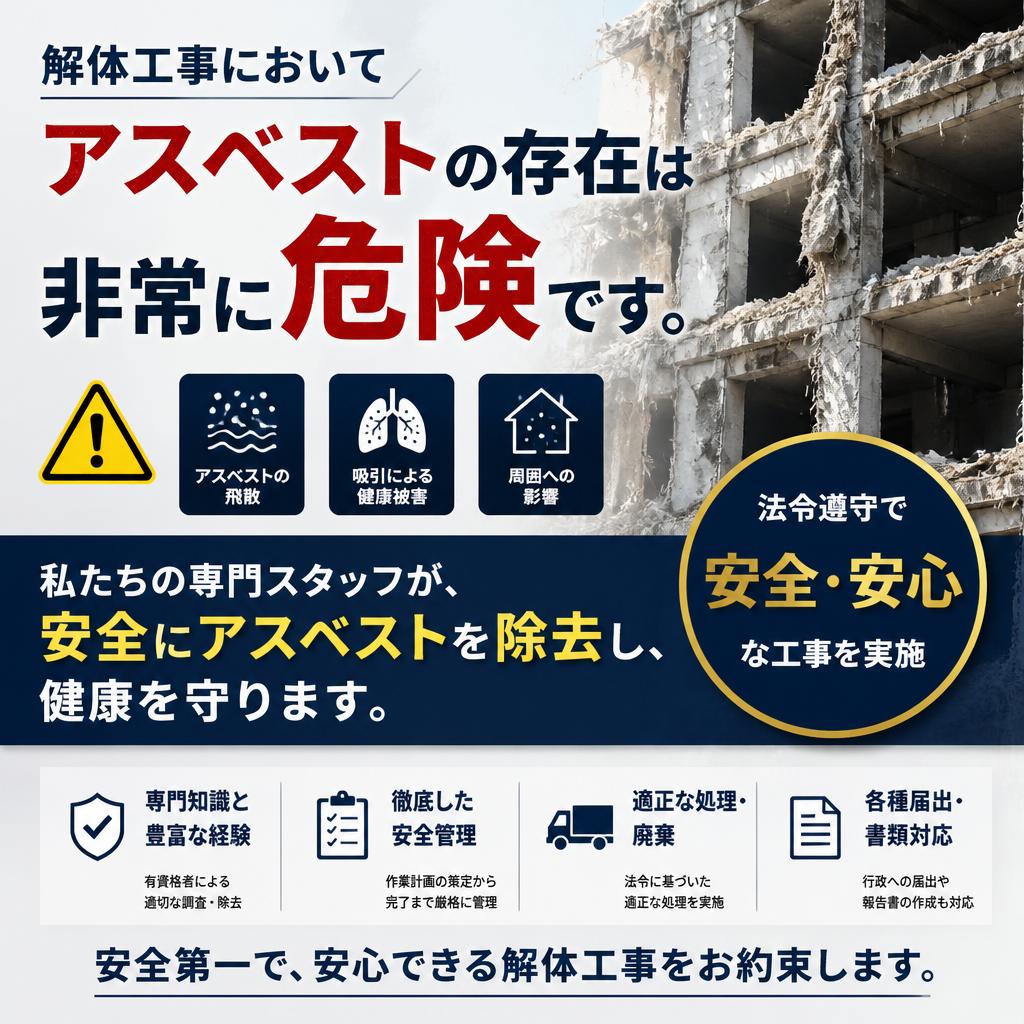 アスベスト除去の専門性