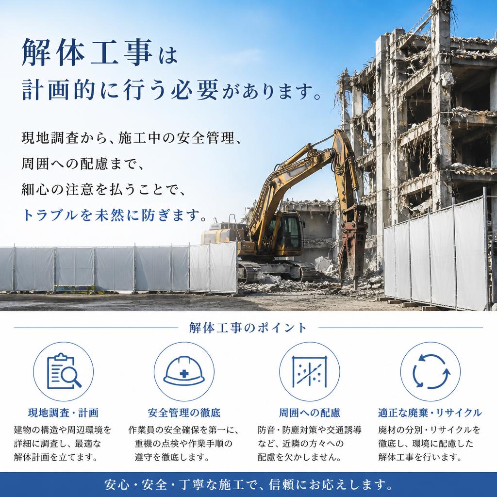 2. 安全確保のための解体手順