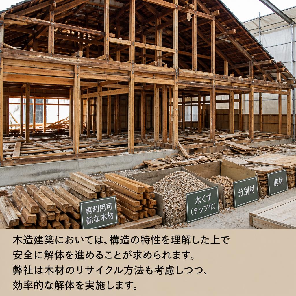 3. 木造建築の解体工事に特化した技術