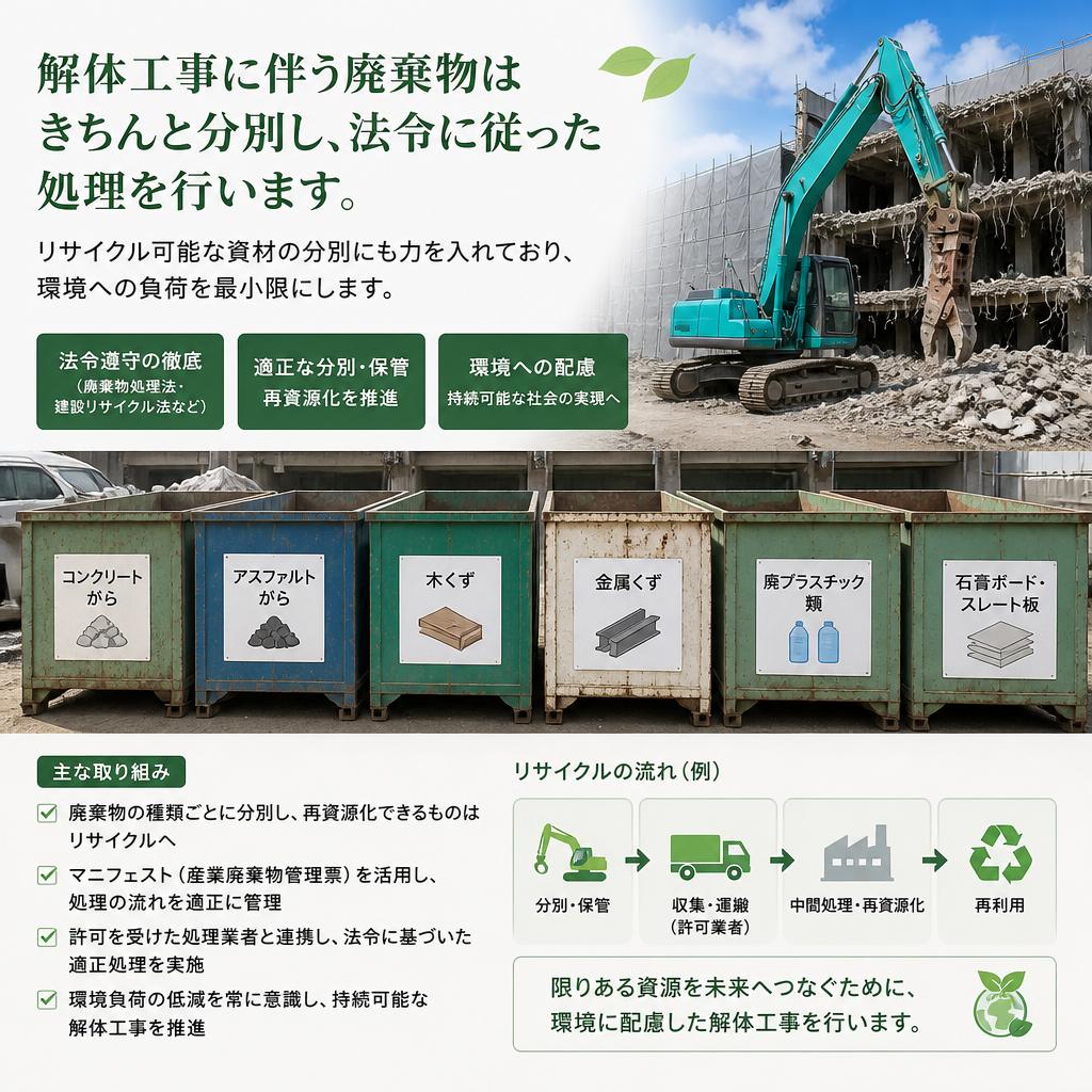 徹底したゴミ処理と環境保護