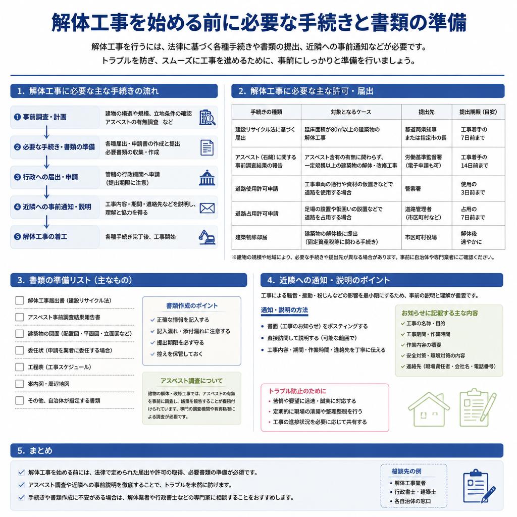 必要な手続きと書類を確認する